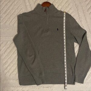 Polo by Ralph Lauren Men's Zip-Up Gray Sweater